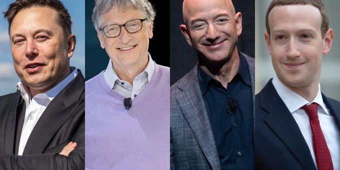 headshot of biggest billionaires